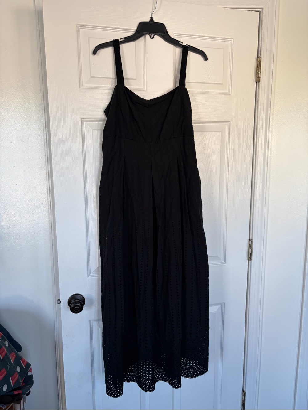 Ellen Tracy Pleated Linen Maxi Dress